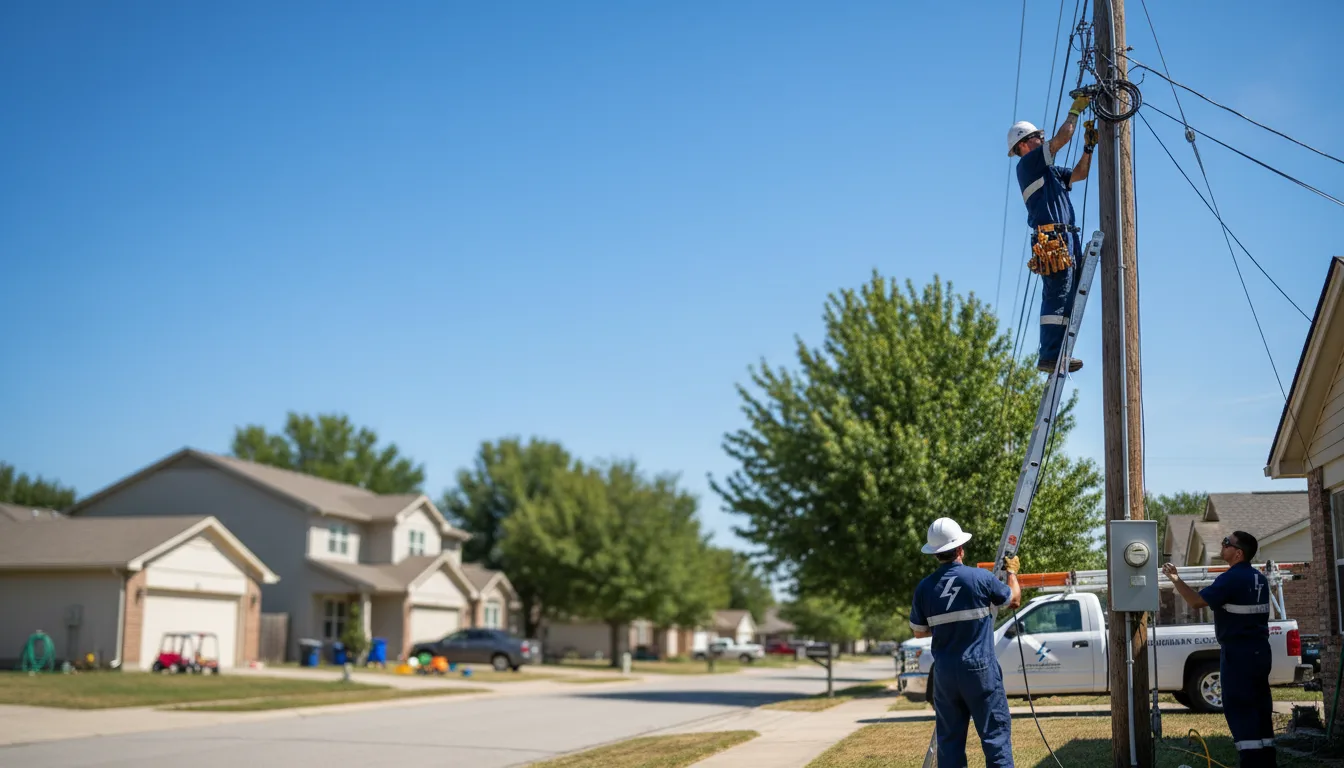 Residential electrician providing installation services in Irwin, IA